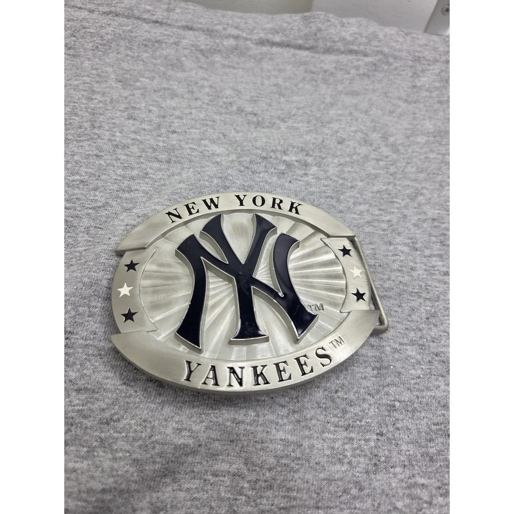 New York Yankees Siskiyou Large Silver MLB Belt Buckle